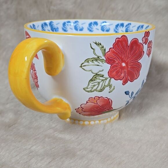 Potter's Studio Floral Footed Coffee Mug - Picture 2 of 6